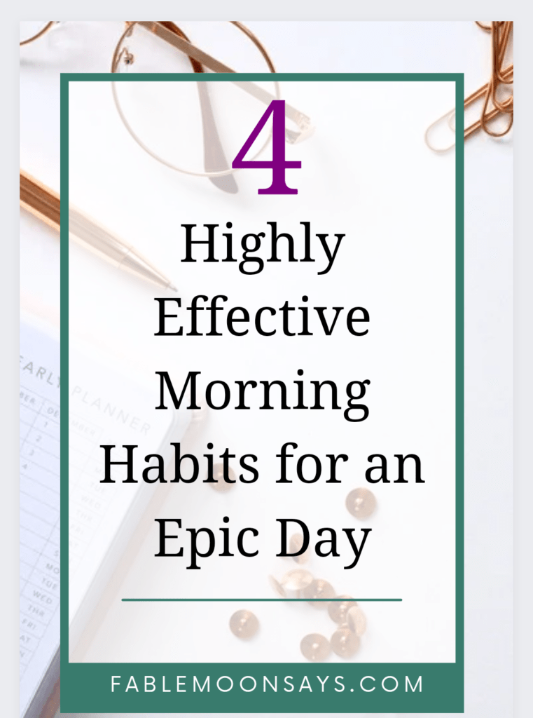 Pinterest- 4 effective morning habits