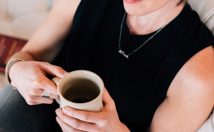 women drinking coffee