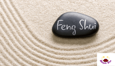 feng shui text on black rock
